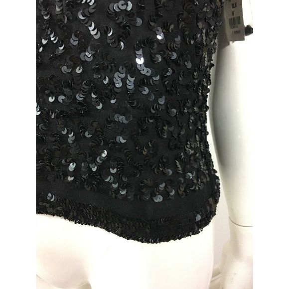 Vintage Beaded Sequin Silk Blouse - Picture 4 of 8